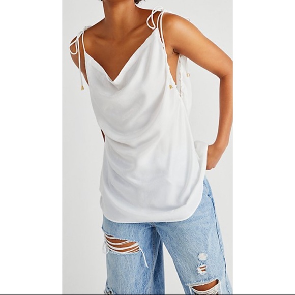 FREE PEOPLE ~Hattie Silky Tank (NWT) - Picture 2 of 11
